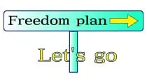 デザインロゴ「freedom plan」